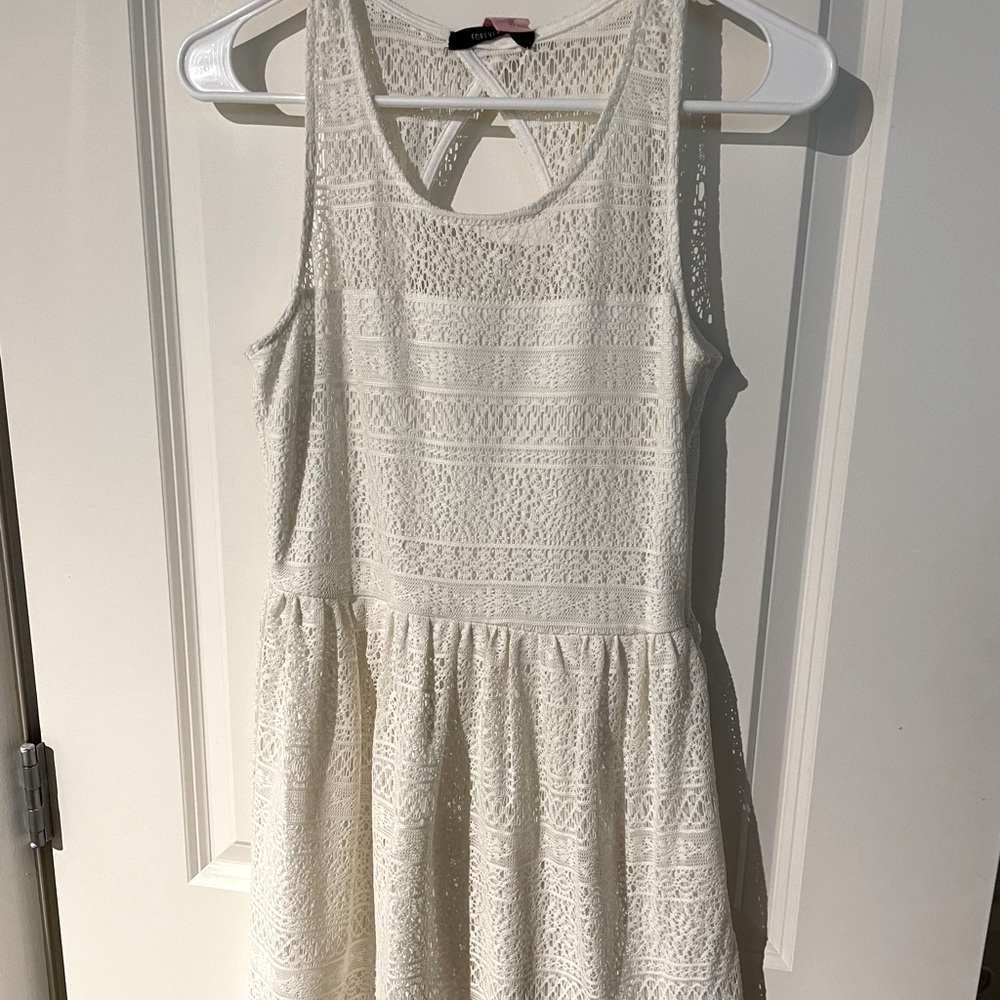 White lace dress